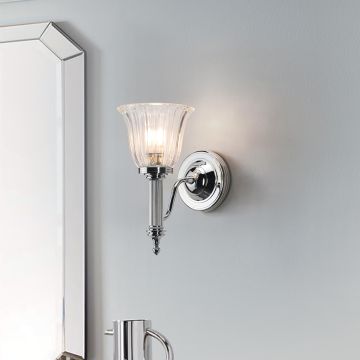 Elstead Lighting CARROLL BATH-CARROLL1-PC Nástěnná lampa 1x40W/G9 IP44