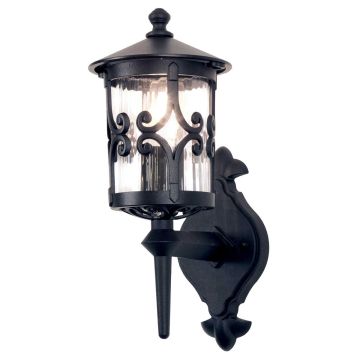 Elstead Lighting HEREFORD BL10-BLACK Nástěnná lampa 1x60W/E27 IP23