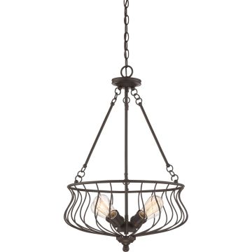 Quoizel BARONESS QZS-BNS2818WT Závěsná lampa 4x60W/E27