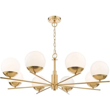 Dar Lighting Bombazine BOM0835 Lustr 8x40w/e14