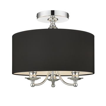 Cosmolight ABU DHABI C03466CH-BK Stropní lampa 3x40W/E14