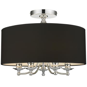Cosmolight ABU DHABI C05428CH-BK Stropní lampa 5x40W/E14