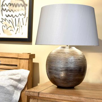 Elstead Lighting CAESAR CAESAR-TL-SIL Stolní lampa 1x60W/E27