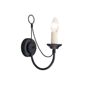Elstead Lighting CARISBROOKE CB1-BLACK Nástěnná lampa 1x60W/E14