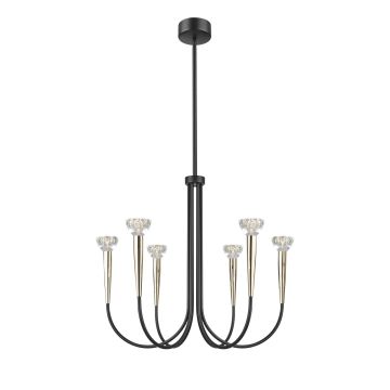 Zuma Line BOSTON P0603-06F-SDB1 Závěsná lampa 6x30W/Led 3000K 3300lm IP20