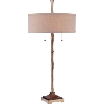 Quoizel HICKMAN QZS-CKHM1879T Stolní lampa 2x60W/E27