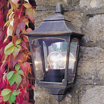 Elstead Lighting CHAPEL CP7-2-BLACK Nástěnná lampa 1x60W/E27 IP44