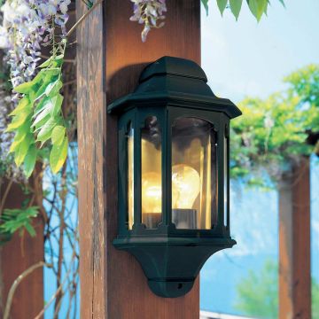 Elstead Lighting CHAPEL CP7-BLACK Nástěnná lampa 1x60W/E27 IP44
