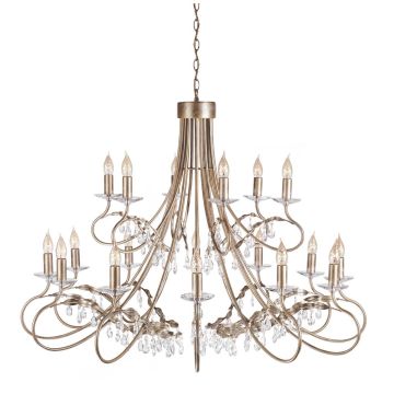 Elstead Lighting CHRISTINA CRT18-SIL-GOLD Lustr 18x60W/E14