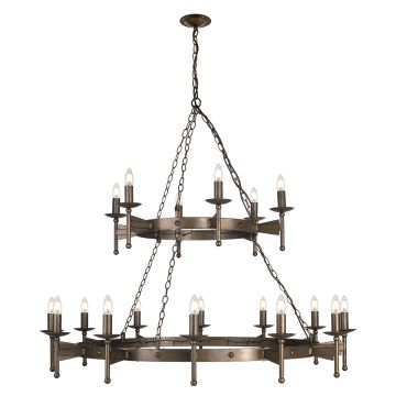 Elstead Lighting CROMWELL CW18-OLD-BRZ Lustr 18x60W/E14