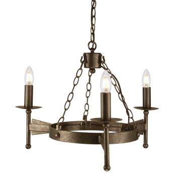 Elstead Lighting CROMWELL CW3-OLD-BRZ Lustr 3x60W/E14