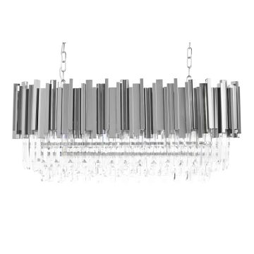 King Home IMPERIAL LONG SILVER DW-D5689S.SILVER Závěsná lampa 18x40W/E14 IP20