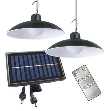Eko Light SATURN EKO9151 Solární lampa 2x12W/LED 4000K 150lm IP44