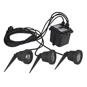 Novolux FOCUS 113B-G23X1B-02 Zahradní reflektor 3x50W/GU5,3/MR16 IP68