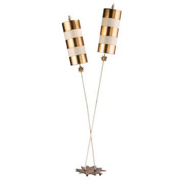 Flambeau NETTLE FB-NETTLELUX-G-FL Stojací lampa 2x60W/E27