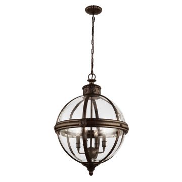 Feiss ADAMS FE-ADAMS-4P-BRZ Závěsná lampa 4x60W/E14