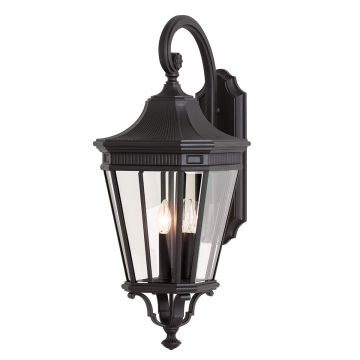 Feiss COTSWOLD LANE FE-COTSLN2-L-BK Nástěnná lampa 3x60W/E14 IP44