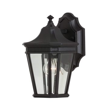 Feiss COTSWOLD LANE FE-COTSLN2-S-BK Nástěnná lampa 1x60W/E27 IP44