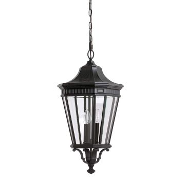 Feiss COTSWOLD LANE FE-COTSLN8-L-BK Závěsná lampa 3x60W/E14 IP23