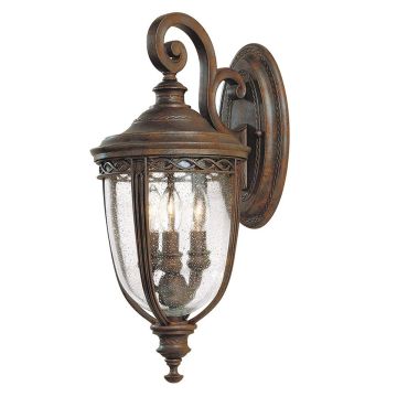 Feiss ENGLISH BRIDLE FE-EB2-M-BRB Nástěnná lampa 3x60W/E14 IP44