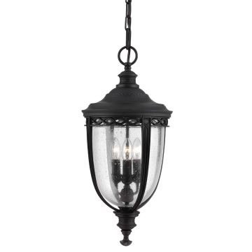 Feiss ENGLISH BRIDLE FE-EB8-L-BLK Závěsná lampa 3x60W/E14 IP23