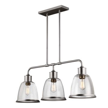 Feiss HOBSON FE-HOBSON-3P-SN Závěsná lampa 3x75W/E27