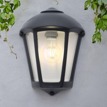 Fumagalli Fabio FMG-FABIO-BLK Nástěnná lampa 1x23W/E27 IP55