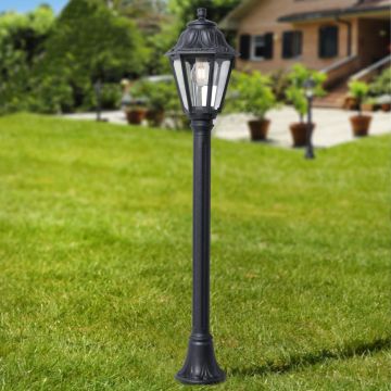 Fumagalli Mizar FMG-MIZAR-ANNA-BLK Stojací lampa 1x23W/E27 2700K 800lm IP55