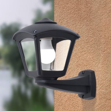 Fumagalli Nardo FMG-NARDO-ROBY-BLK Nástěnná lampa 1x23W/E27 IP55