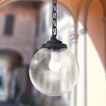Fumagalli Sicar FMG-SICAR-GLOBE-BLK Závěsná lampa 1x23W/E27 IP55
