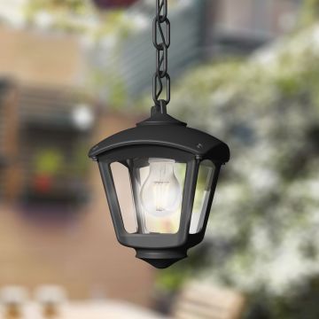 Fumagalli Sicar FMG-SICAR-ROBY-BLK Závěsná lampa 1x23W/E27 IP55