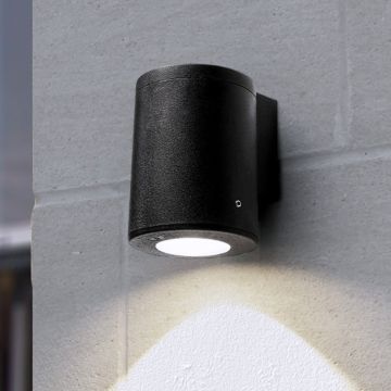 Fumagalli Franca FMG-FRANCA90-BLK Nástěnná lampa 1x6W/GU10 4000K-2700K 366lm IP55