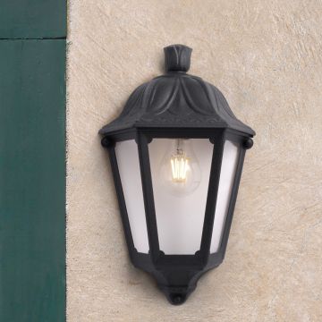 Fumagalli Iesse FMG-IESSE-BLK Nástěnná lampa 1x23W/E27 IP55
