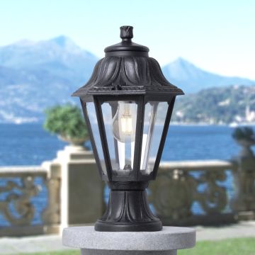 Fumagalli Mikrolot FMG-MIKROLOT-ANNA-BLK Stojací lampa 1x23W/E27 IP55
