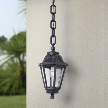 Fumagalli Sichem FMG-SICHEM-ANNA-BLK Závěsná lampa 1x23W/E27 IP55
