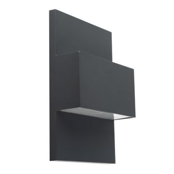 Norlys GENEVE 5108GR Nástěnná lampa 1x8W/LED 4000K 961LM IP54