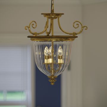 Hinkley Lighting CAMBRIDGE HK-CAMBRIDGE-P-S Závěsná lampa 3x60W/E14