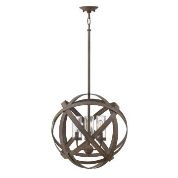 Hinkley Lighting CARSON HK-CARSON-3P Závěsná lampa 3x40W/E14 IP44