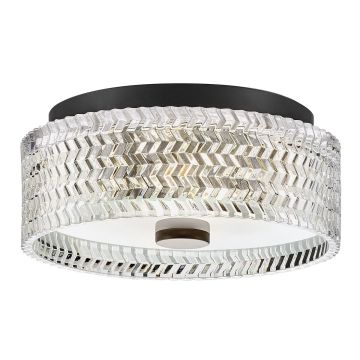 Hinkley Lighting Elle HK-ELLE-F-S-BK Stropní lampa 2x60W/E27 IP20
