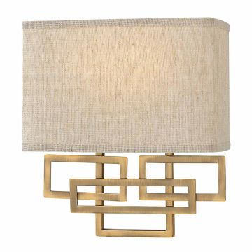 Hinkley Lighting LANZA HK-LANZA2-BR Nástěnná lampa 2x60W/E14