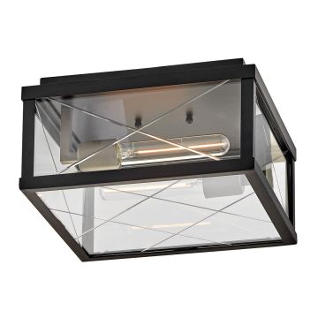 Hinkley Monte HK-MONTE-F-BK Stropní lampa 2x40W/E27 ip44
