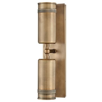 Hinkley Pratt HK-PRATT-2LT-SPOT-HB Nástěnná lampa 2x8W/GU10 3000K 560lm ip44