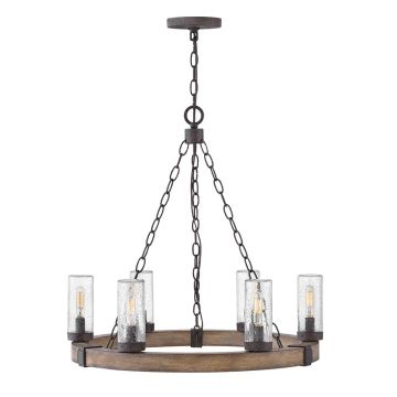 Hinkley Lighting Sawyer HK-SAWYER6-SQ Závěsná lampa 6x40W/E14 IP44