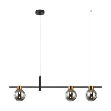 Italux BLETTER PND-5225-3-BK-SG Závěsná lampa 3x25W/G9 IP20