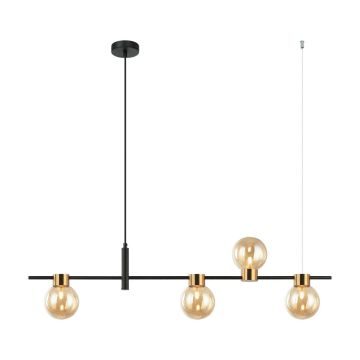 Italux BLETTER PND-5225-4-BK-AMB Závěsná lampa 4x25W/G9 IP20