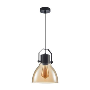 Italux DARLENA PND-22371-1-BK+AMB Závěsná lampa 1x40W/E27 IP20