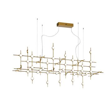 Italux PROVENZA MD18001067-55A GD Závěsná lampa 55x132W/LED 3000K 9133LM IP20