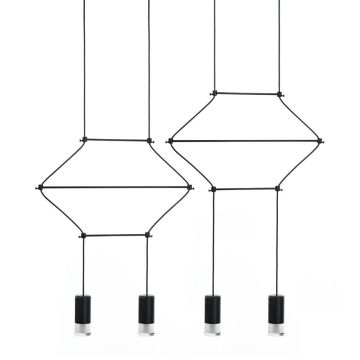 King Home FLUSSO LINE JD0032-4P Závěsná lampa 4x3W/G9 3000K 960LMLM IP20