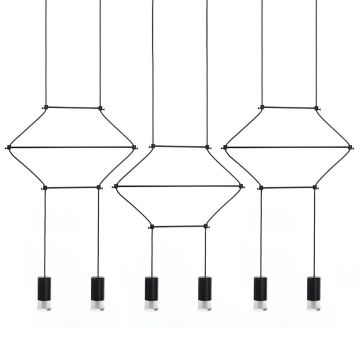 King Home FLUSSO LINE JD0032-6P Závěsná lampa 6x3W/G9 3000K 1440LM IP20