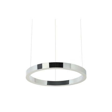King Home RING JD8169-40.SILVER Závěsná lampa 1x25W/LED 3000K 2000LM IP20